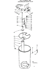 Salt Storage Tank And Brine Metering Valve parts for Kenmore Water Softener 625.342501 (625342501, 625 342501) from AppliancePartsPros.com