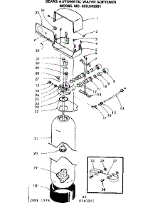 Resin Tank, Valve Adaptor And Associated Parts parts for Kenmore Water Softener 625.343201 (625343201, 625 343201) from AppliancePartsPros.com