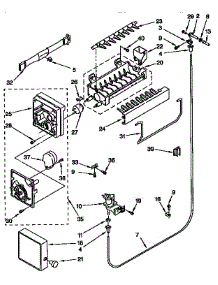 Icemaker Parts parts for Kenmore Refrigerator 106.9732613 (1069732613, 106 9732613) from AppliancePartsPros.com