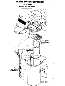Cycle Miser parts for Kenmore Water Softener 625.348500 (625348500, 625 348500) from AppliancePartsPros.com