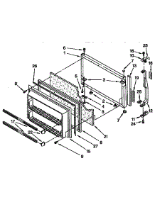 Freezer Door Parts parts for Kenmore Refrigerator 106.9732613 (1069732613, 106 9732613) from AppliancePartsPros.com