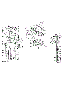 Salt Storage Tank, Rim, Brine Valve And Associated Parts parts for Kenmore Water Softener 625.34810 (62534810, 625 34810) from AppliancePartsPros.com