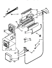 Icemaker parts for Kenmore Refrigerator 106.9730680 (1069730680, 106 9730680) from AppliancePartsPros.com