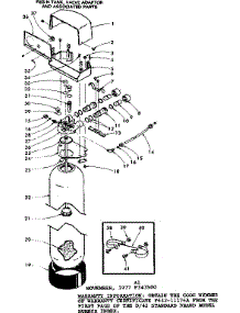 Resin Tank, Valve Adaptor & Associated Parts parts for Kenmore Water Softener 625.343500 (625343500, 625 343500) from AppliancePartsPros.com