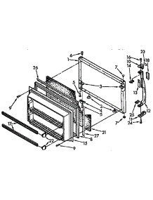 Freezer Door Parts parts for Kenmore Refrigerator 106.9738310 (1069738310, 106 9738310) from AppliancePartsPros.com