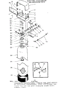 Resin Tank, Valve Adaptor & Assoc Parts parts for Kenmore Water Softener 625.343200 (625343200, 625 343200) from AppliancePartsPros.com