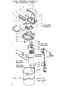 Major Components parts for Kenmore Water Softener 625.34745 (62534745, 625 34745) from AppliancePartsPros.com