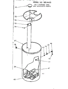 Salt Storage Tank parts for Kenmore Water Softener 625.34723 (62534723, 625 34723) from AppliancePartsPros.com