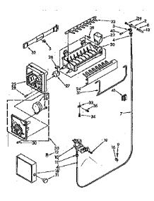 Icemaker parts for Kenmore Refrigerator 106.9630380 (1069630380, 106 9630380) from AppliancePartsPros.com