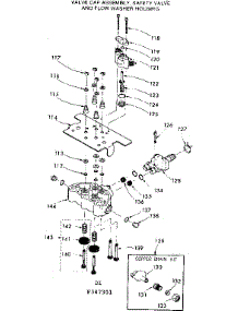 Valve Cap Assem. Safety Valve & Flow Wash. Housing parts for Kenmore Water Softener 625.347301 (625347301, 625 347301) from AppliancePartsPros.com