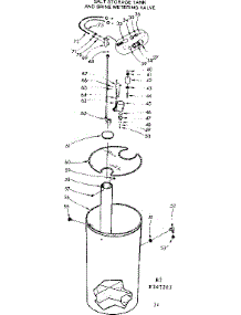Salt Storage Tank And Brine Metering Valve parts for Kenmore Water Softener 625.347301 (625347301, 625 347301) from AppliancePartsPros.com