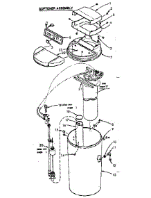 Softener Assembly parts for Kenmore Water Softener 625.341500 (625341500, 625 341500) from AppliancePartsPros.com