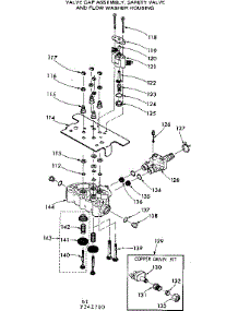 Valve Cap Assem Safty Valve & Flow Wshr Housing parts for Kenmore Water Softener 625.342700 (625342700, 625 342700) from AppliancePartsPros.com