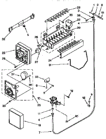 Icemaker parts for Kenmore Refrigerator 106.9555983 (1069555983, 106 9555983) from AppliancePartsPros.com