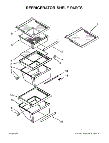 Refrigerator Shelf Parts parts for Kenmore Refrigerator 106.51799413 (10651799413, 106 51799413) from AppliancePartsPros.com