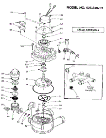 Valve Assembly parts for Kenmore Water Softener 625.348731 (625348731, 625 348731) from AppliancePartsPros.com