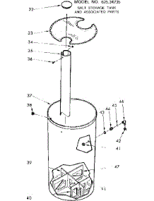 Salt Storage Tank & Assoc. Parts parts for Kenmore Water Softener 625.34735 (62534735, 625 34735) from AppliancePartsPros.com