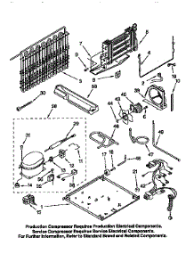 Unit parts for Kenmore Refrigerator 106.9650513 (1069650513, 106 9650513) from AppliancePartsPros.com