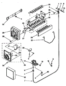 Icemaker parts for Kenmore Refrigerator 106.9545511 (1069545511, 106 9545511) from AppliancePartsPros.com