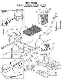 Unit parts for Kenmore Refrigerator 106.9537652 (1069537652, 106 9537652) from AppliancePartsPros.com