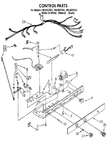 Control parts for Kenmore Refrigerator 106.9537621 (1069537621, 106 9537621) from AppliancePartsPros.com