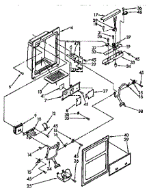 Dispenser Front Parts parts for Kenmore Refrigerator 106.9545720 (1069545720, 106 9545720) from AppliancePartsPros.com