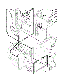 Liner Parts parts for Kenmore Refrigerator 106.73003510 (10673003510, 106 73003510) from AppliancePartsPros.com