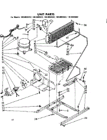 Unit Parts parts for Kenmore Refrigerator 106.8605922 (1068605922, 106 8605922) from AppliancePartsPros.com