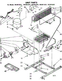 Unit Parts parts for Kenmore Refrigerator 106.8615212 (1068615212, 106 8615212) from AppliancePartsPros.com