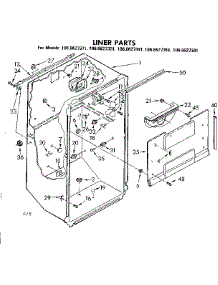 Liner Parts parts for Kenmore Refrigerator 106.8627321 (1068627321, 106 8627321) from AppliancePartsPros.com