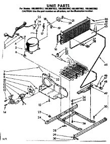 Unit Parts parts for Kenmore Refrigerator 106.8607922 (1068607922, 106 8607922) from AppliancePartsPros.com