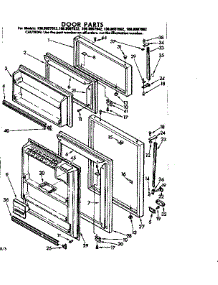Door Parts parts for Kenmore Refrigerator 106.8607922 (1068607922, 106 8607922) from AppliancePartsPros.com