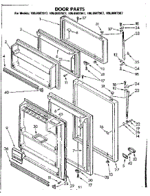 Door Parts parts for Kenmore Refrigerator 106.8607967 (1068607967, 106 8607967) from AppliancePartsPros.com