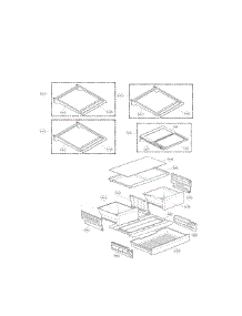 Refrigerator Parts parts for Kenmore Refrigerator 795.73063410 (79573063410, 795 73063410) from AppliancePartsPros.com
