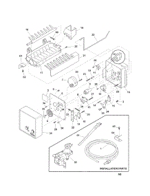 Ice Maker parts for Kenmore Refrigerator 253.71821017 (25371821017, 253 71821017) from AppliancePartsPros.com