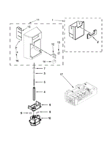 Motor And Icemaker Parts parts for Kenmore Refrigerator 106.51789413 (10651789413, 106 51789413) from AppliancePartsPros.com