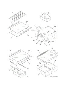 Shelves parts for Kenmore Refrigerator 253.78893016 (25378893016, 253 78893016) from AppliancePartsPros.com