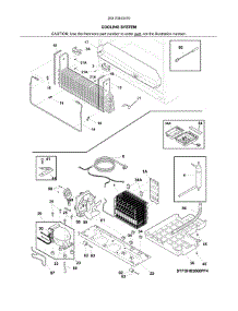 Cooling System parts for Kenmore Refrigerator 253.70443410 (25370443410, 253 70443410) from AppliancePartsPros.com