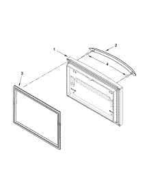 Freezer Door parts for Kenmore Refrigerator 596.72019016 (59672019016, 596 72019016) from AppliancePartsPros.com