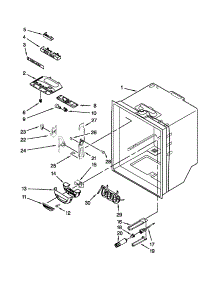Refrigerator Liner Parts parts for Kenmore Refrigerator 596.72019016 (59672019016, 596 72019016) from AppliancePartsPros.com