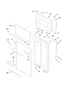 Door Parts parts for Kenmore Refrigerator 106.72153111 (10672153111, 106 72153111) from AppliancePartsPros.com