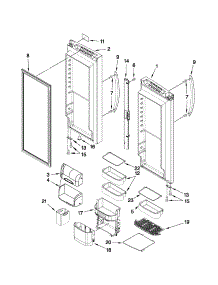Refrigerator Door Parts parts for Kenmore Refrigerator 596.79539014 (59679539014, 596 79539014) from AppliancePartsPros.com