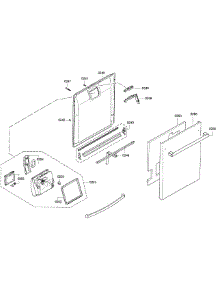 Door Assy parts for Kenmore Dishwasher 630.13023017 (63013023017, 630 13023017) from AppliancePartsPros.com