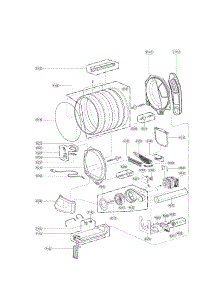 Drum And Motor Assembly Parts parts for Kenmore Dryer 796.61512210 (79661512210, 796 61512210) from AppliancePartsPros.com