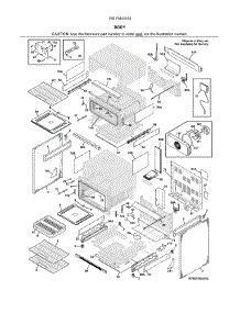 Body parts for Kenmore Range 790.75443414 (79075443414, 790 75443414) from AppliancePartsPros.com
