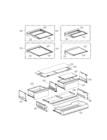 Refrigerator Parts parts for Kenmore Refrigerator 795.75042610 (79575042610, 795 75042610) from AppliancePartsPros.com
