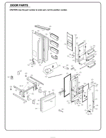 Door Parts parts for Kenmore Refrigerator 795.73165610 (79573165610, 795 73165610) from AppliancePartsPros.com