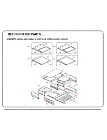 Refrigerator Parts parts for Kenmore Refrigerator 795.73165610 (79573165610, 795 73165610) from AppliancePartsPros.com