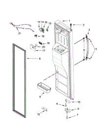 Freezer Door Parts parts for Kenmore Refrigerator 106.51719413 (10651719413, 106 51719413) from AppliancePartsPros.com