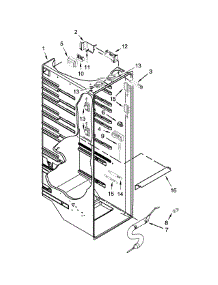 Refrigerator Liner Parts parts for Kenmore Refrigerator 106.51719413 (10651719413, 106 51719413) from AppliancePartsPros.com